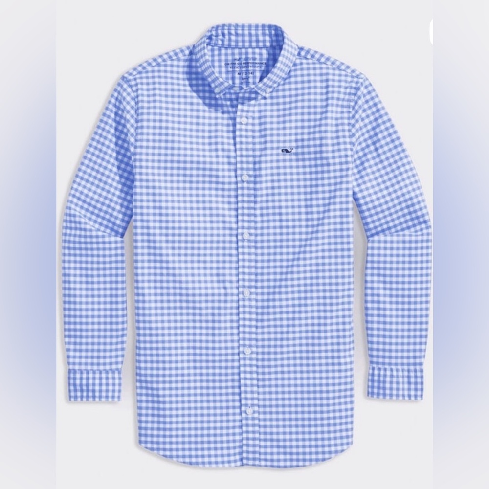 Vineyard Vines Boys Gingham Button Down Shirt
